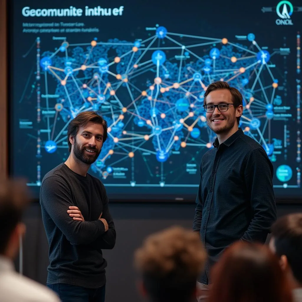 Les fondateurs de NeuroFinance lors du lancement officiel en 2015