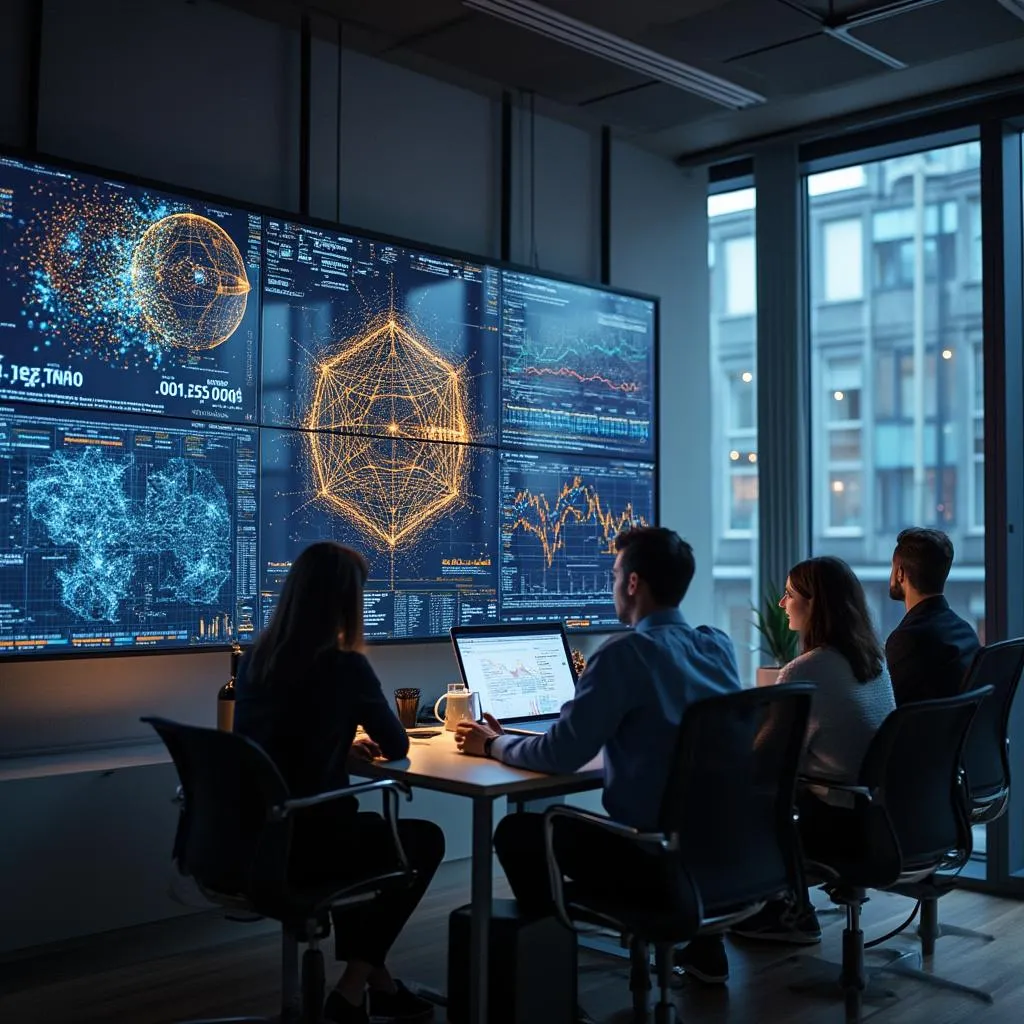 L'équipe NeuroFinance au complet devant leur siège social